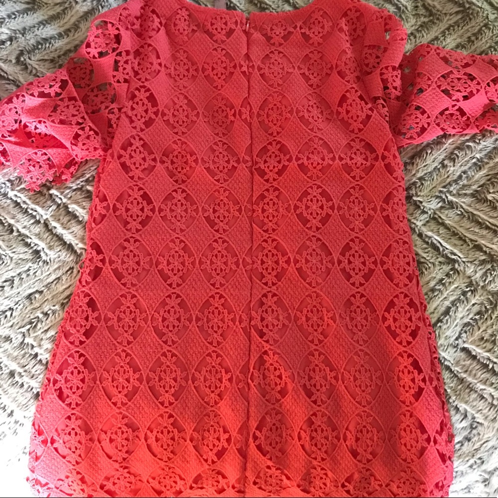 Pink patterned dress